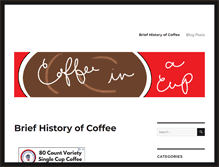 Tablet Screenshot of coffeeinacup.com